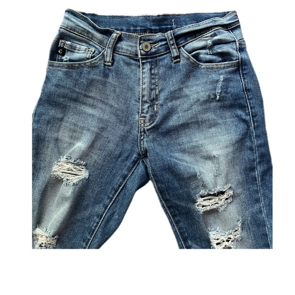 Kancan Estilo Size 3 waist 25 26, stretch skinny distressed midrise jeans. VGUC - Picture 6 of 12